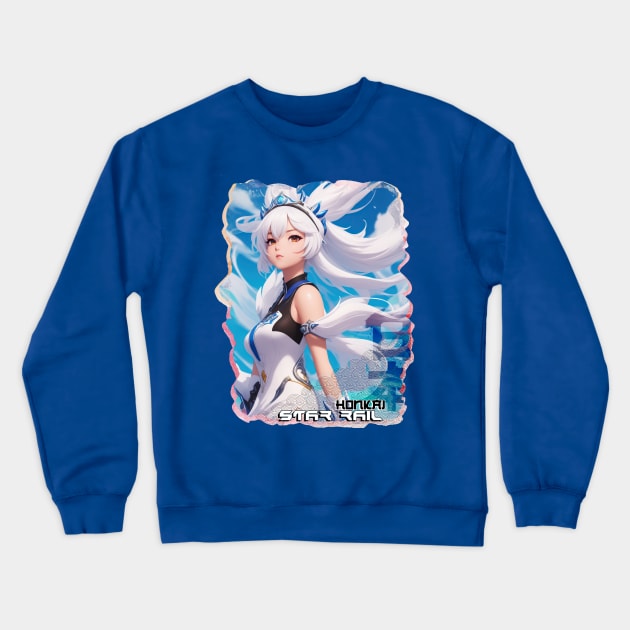 Herta Honkai: Star rail Crewneck Sweatshirt by Pictozoic